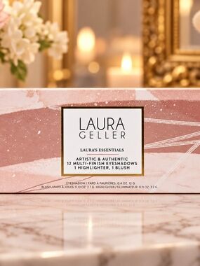 Laura Geller Pink & Rose Gold Eyeshadow + Face Palette